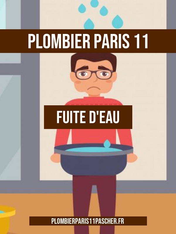 plombier Paris 11 pour fuite d'eau